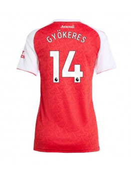 Billige Arsenal Viktor Gyokeres #14 Hjemmedrakt Dame 2025-26 Kortermet